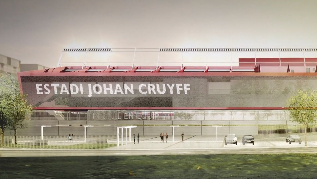 El Estadi Johan Cruyff se empieza a vislumbrar