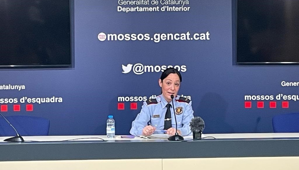 La jefa de la Unidad Central de Atención y Seguimiento de la Víctima de los Mossos d'Esquadra, durante las declaraciones