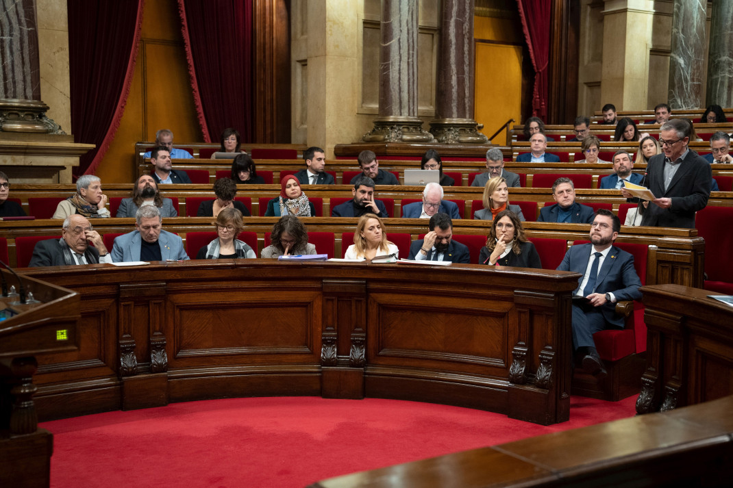 Una sesión plenaria en el Parlament de Catalunya, a 14 de diciembre de 2022, en Barcelona.