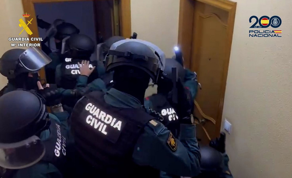 Operacion de la Guardia Civil y Policía Nacional contra la trata de seres humanos con fines de explotación sexual