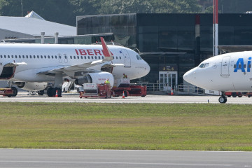 EuropaPress 6163877 avion iberia aeropuerto alvedro 19 agosto 2024 coruna galicia espana