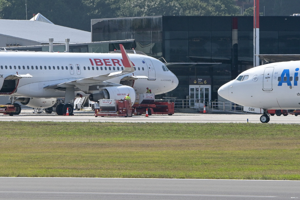 EuropaPress 6163877 avion iberia aeropuerto alvedro 19 agosto 2024 coruna galicia espana