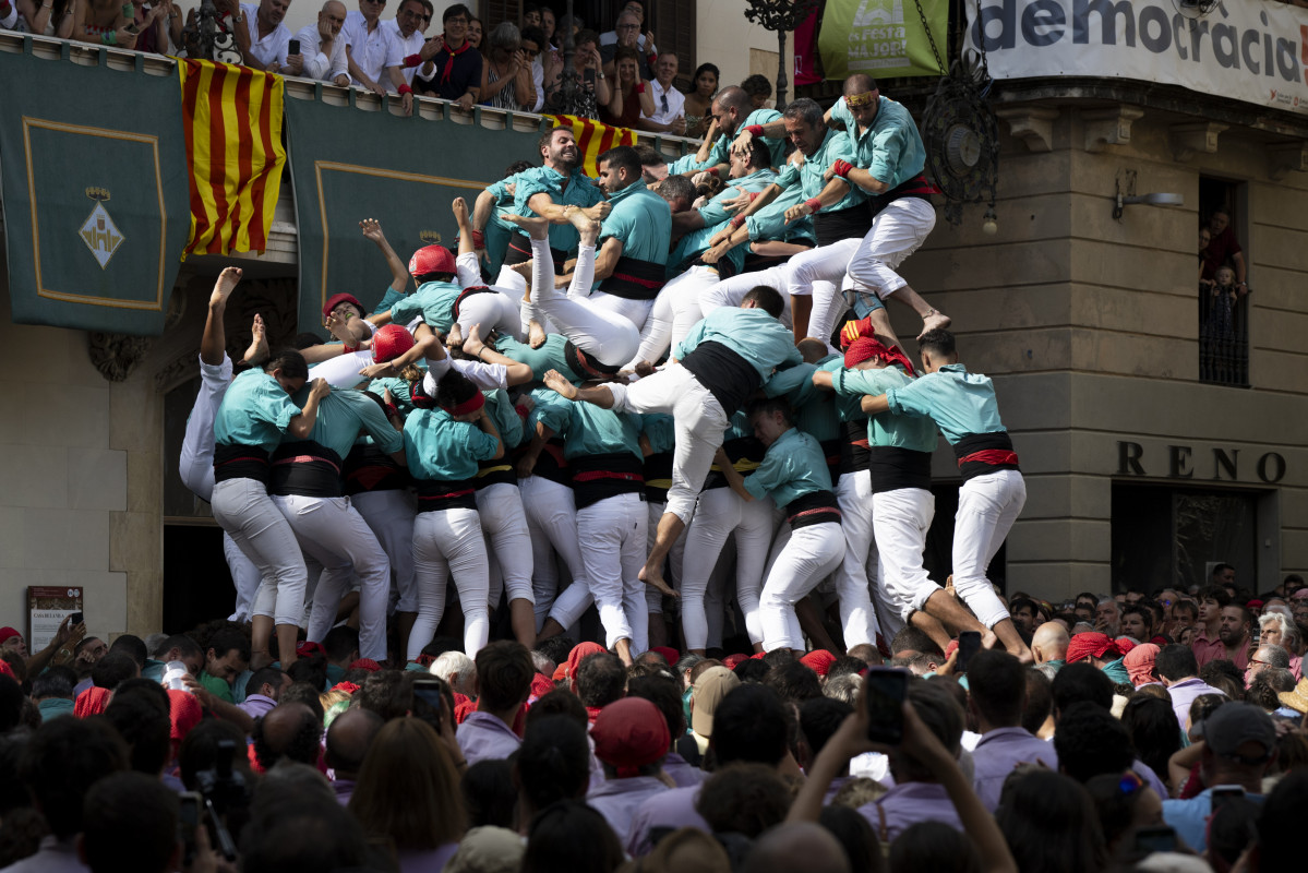 EuropaPress 6181796 casteller diada sant felix 30 agosto 2024 vilafranca penedes barcelona